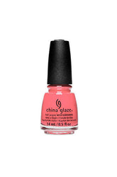 China Glaze 14ml pink coral creme nail lacquer in sunset crew variant frontal view